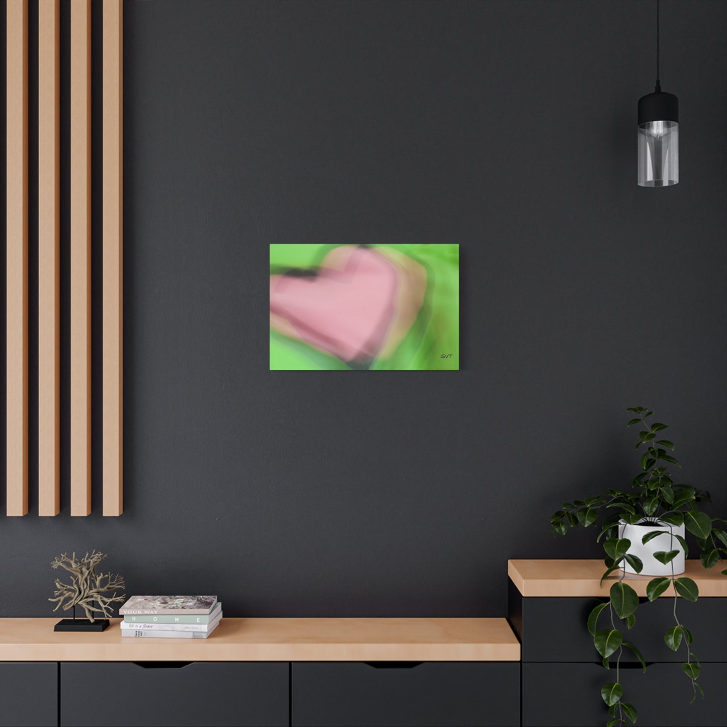 PINK HEART - Matte Canvas, Stretched, 1.25"